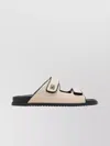 Dolce & Gabbana Open Toe Fabric Detail Slipper