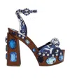 Dolce & Gabbana Open-toe High-heeled Sandals In Multicolor