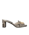 Dolce & Gabbana Mules Mit Dg-logo In Nude
