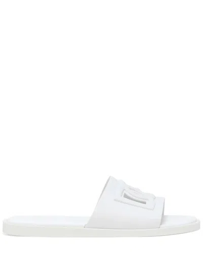 Dolce & Gabbana Open-toe Slippers With Embossed Logo