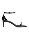 Dolce & Gabbana Dolce&gabbana Black Patent Leather Sandal With Logo