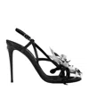 Dolce & Gabbana Patent Leather Sandals In Black