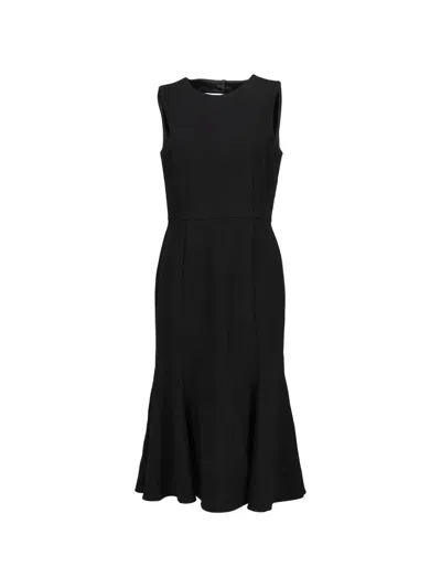 Pre-owned Dolce & Gabbana Open-back Midi Dress In Black