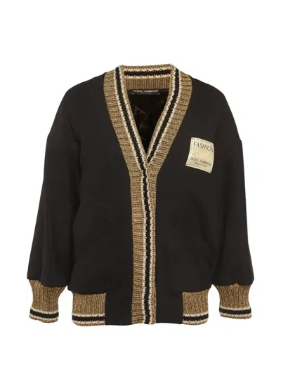 Pre-owned Dolce & Gabbana Open-front Jacket In Black