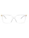 Dolce & Gabbana Dolce  Gabbana Eyewear Square Frame Glasses In White