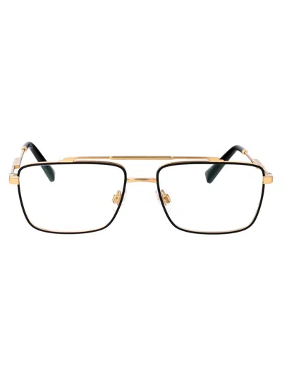 Dolce & Gabbana Square-frame Glasses In Gold / Matte Black