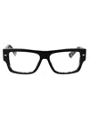 Dolce & Gabbana Logo Engraved Rectangle-frame Glasses In 3403 Black On Grey Havana