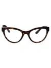 Dolce & Gabbana Cat-eye Frame Clear-lenses Glasses In 502 Havana