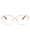 Dolce & Gabbana Square-frame Glasses In Gold