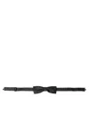 Dolce & Gabbana Gray Polka Dot Silk Adjustable Neck Men Papillon Bow Tie In Gray