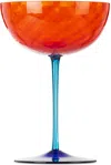 Dolce & Gabbana Orange Carretto Champagne Glass In Orange