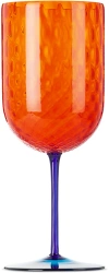 Dolce & Gabbana Orange Carretto Red Wine Glass In Orange
