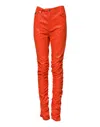 Dolce & Gabbana Orange Cotton High Waisted Denim Jeans