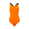 Dolce & Gabbana Orange Polyester One-piece Swimsuit In Orange