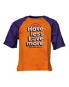 Dolce & Gabbana Orange Purple Graphic Print Short Sleeves T-shirt In Orange