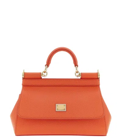 Dolce & Gabbana Orange Sicily Mini Satchel