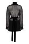 Dolce & Gabbana High Collar Long Sleeve Dress
