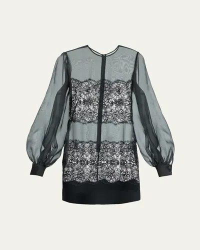 DOLCE & GABBANA ORGANZA LACE MINI DRESS