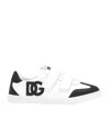 Dolce & Gabbana Kids Leather Portofino Trainers In White