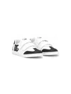 Dolce & Gabbana White/blk Kids' Original Leather Low-top Trainers Eur 36 /3.5 Uk In White