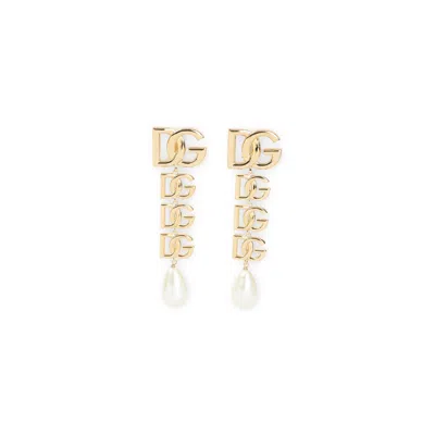 Dolce & Gabbana Oro Earrings In Transparent