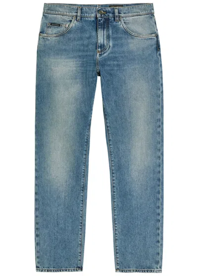 Dolce & Gabbana Orta Straight-leg Jeans In Blue