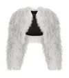 Dolce & Gabbana Kim Dolce&gabbana Feather-trim Bolero Jacket