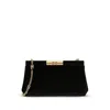 Dolce & Gabbana Marlene Small Satin Shoulder Bag In Black