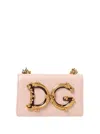 Dolce & Gabbana Maxi Logo Shoulder Bag In Pink