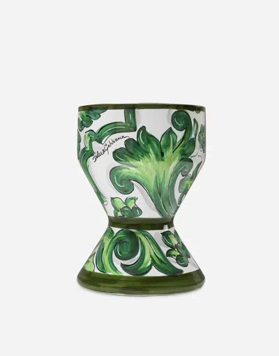 Dolce & Gabbana Outdoor Vase Small In Green