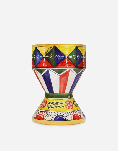 Dolce & Gabbana Outdoor Vase Small In Multi