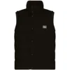 Dolce & Gabbana Logo-tag Padded Vest In Black
