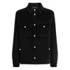 Dolce & Gabbana Padded And Quilted Velvet Shirt Jacket In Black
