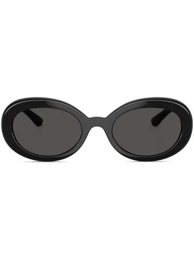 DOLCE & GABBANA OVAL-FRAME SUNGLASSES