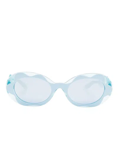 Dolce & Gabbana Kids' Oval-frame Sunglasses In Blue