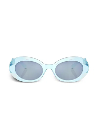 Dolce & Gabbana Kids' Oval-frame Sunglasses In Blue