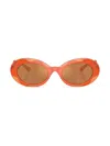 Dolce & Gabbana Oval-frame Sunglasses In Orange