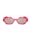 Dolce & Gabbana Oval-frame Sunglasses In Pink