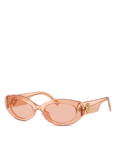 Dolce & Gabbana Oval Sunglasses, 53mm In Brown