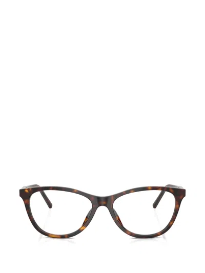 Dolce & Gabbana Oval-frame Glasses In Brown