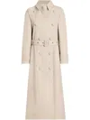 Dolce & Gabbana Over Cotton Beige Trench Coat