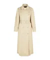 Dolce & Gabbana 'over' Beige Polyester Blend Trench Coat In Nude