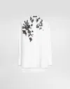 Dolce & Gabbana Dolce&gabbana Floral Lace High-low Button-up Shirt In White