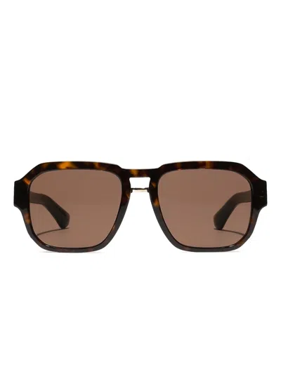 Dolce & Gabbana Oversize-frame Sunglasses In Brown