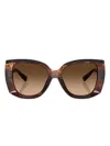 Dolce & Gabbana Oversize-frame Sunglasses In Red