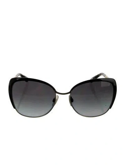 Pre-owned Dolce & Gabbana Oversize Gradient Sunglasses In Gold