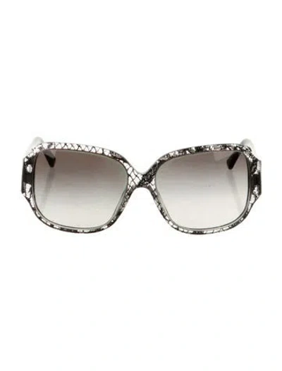 Pre-owned Dolce & Gabbana Oversize Gradient Sunglasses In Multi