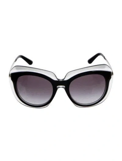 Pre-owned Dolce & Gabbana Oversize Gradient Sunglasses In Multi