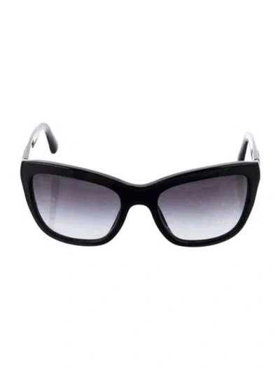 Pre-owned Dolce & Gabbana Oversize Gradient Sunglasses In Multi