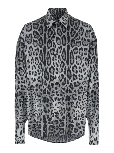 DOLCE & GABBANA DOLCE & GABBANA OVERSIZE LEOPARD